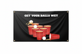 Beer Pong Wall Flag