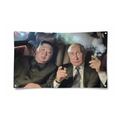 Kim Jung Un and Putin College Flag