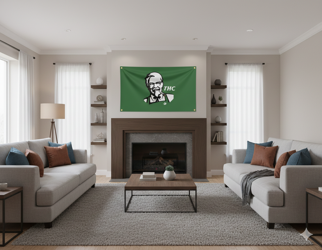 Colonel Za Wall Flag